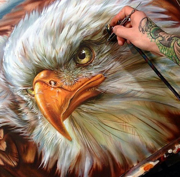 eagle painting by derek turcotte