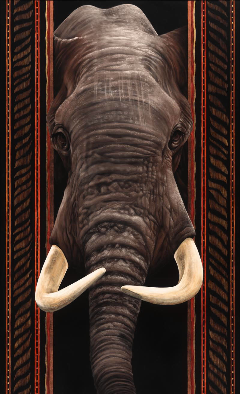 elephant painting by sallymaxwell