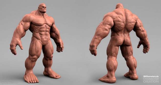 marvel hulk 3d model by robert kuczera