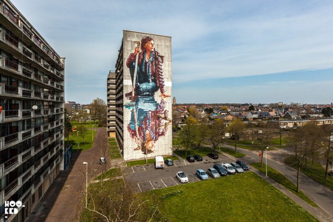 lady mural painting by fintan magee