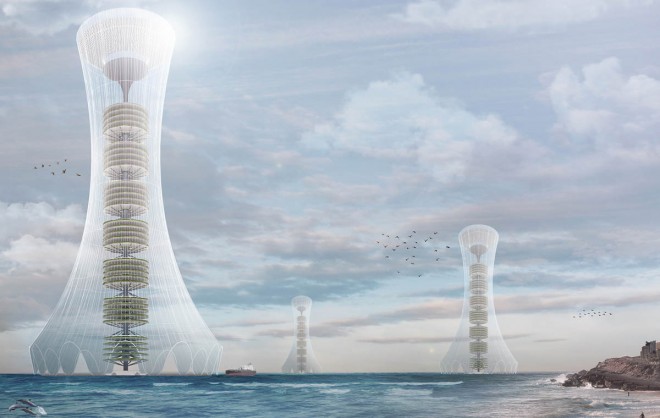 seawater extraction evolo skyscraper competition architecture design