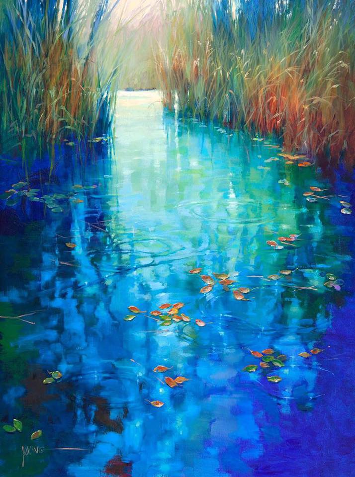 oil painting water by donna young
