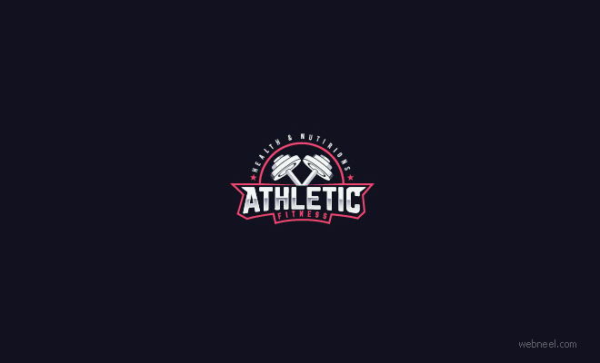 logo design gym fitness by rahulkhrn74