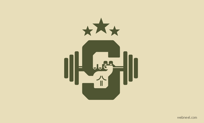 logo design gym fitness by chad kirsebom