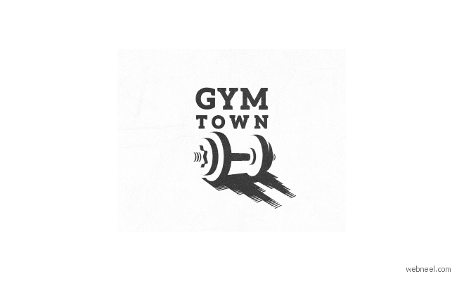 logo design gym fitness by ancitis