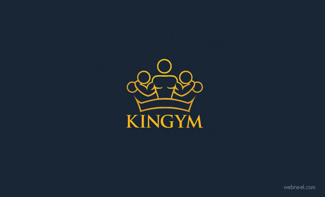 logo design gym fitness by joelsailo