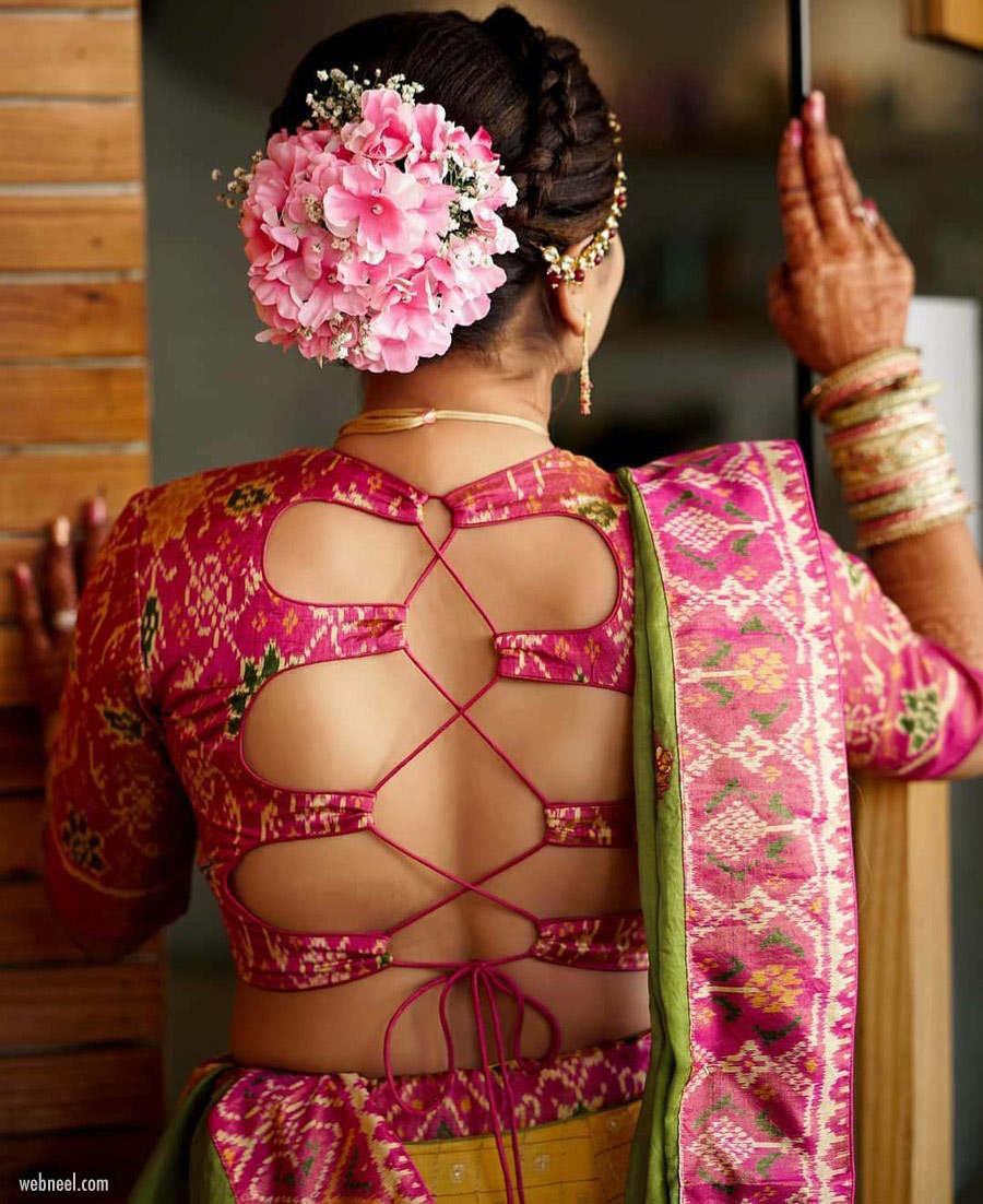 blouse design backless with criss cross doris by aannal savaliya