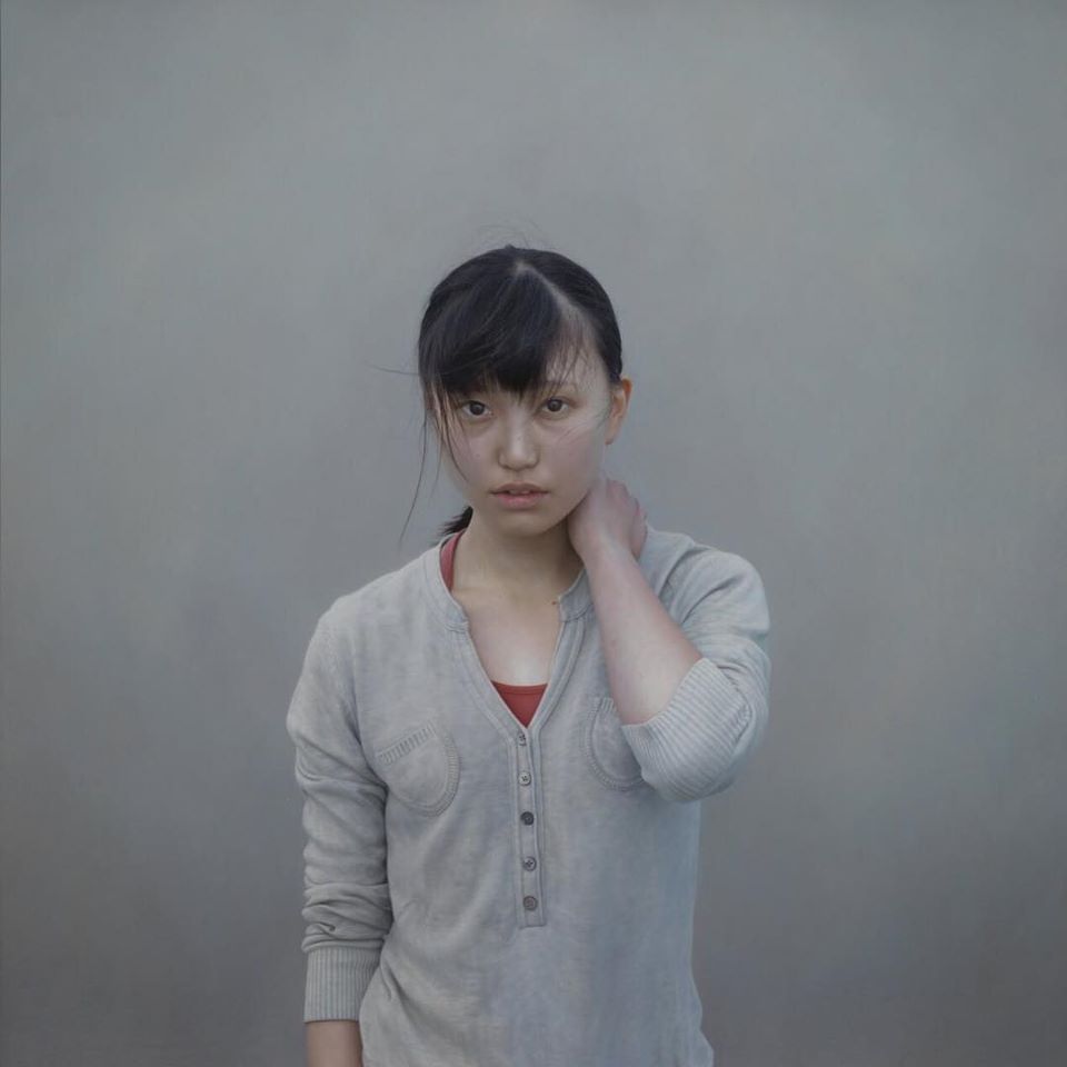 oil painting realistic woman portrait by mienokei