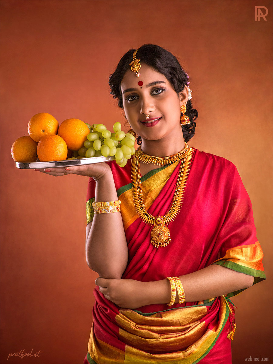 photography indian woman rajaravi varma painting model by prathoolnt