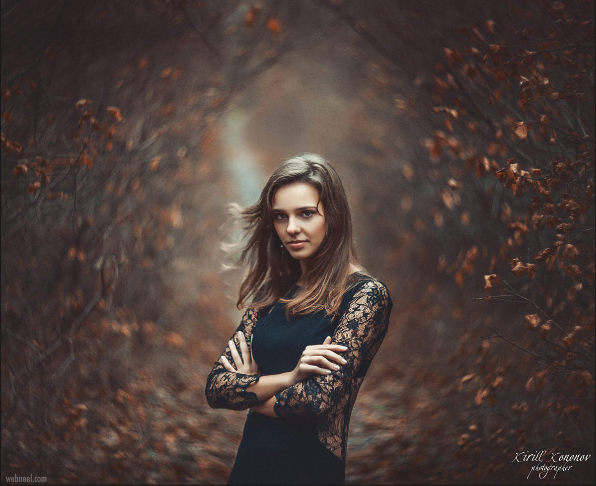 portrait photography young woman by kirill kononov