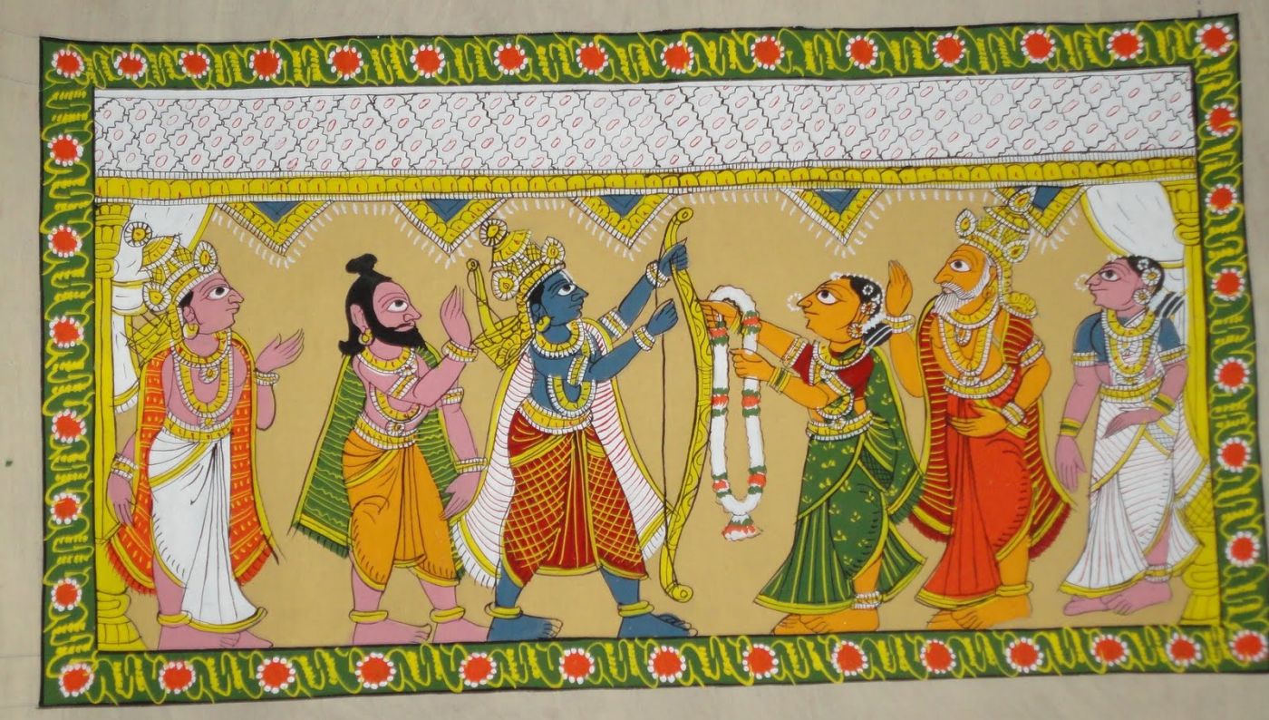 indian folk art seeta kalyanam