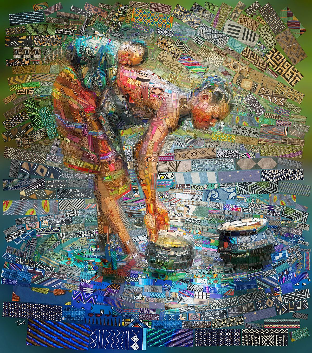 photoshop manipulation collage african series by charis tsevis