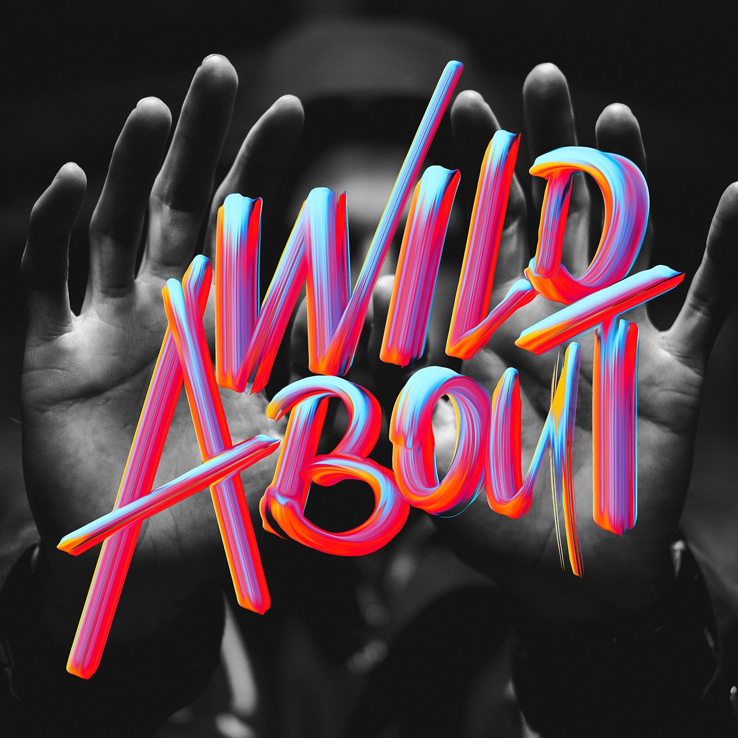 3d typography design wild about
