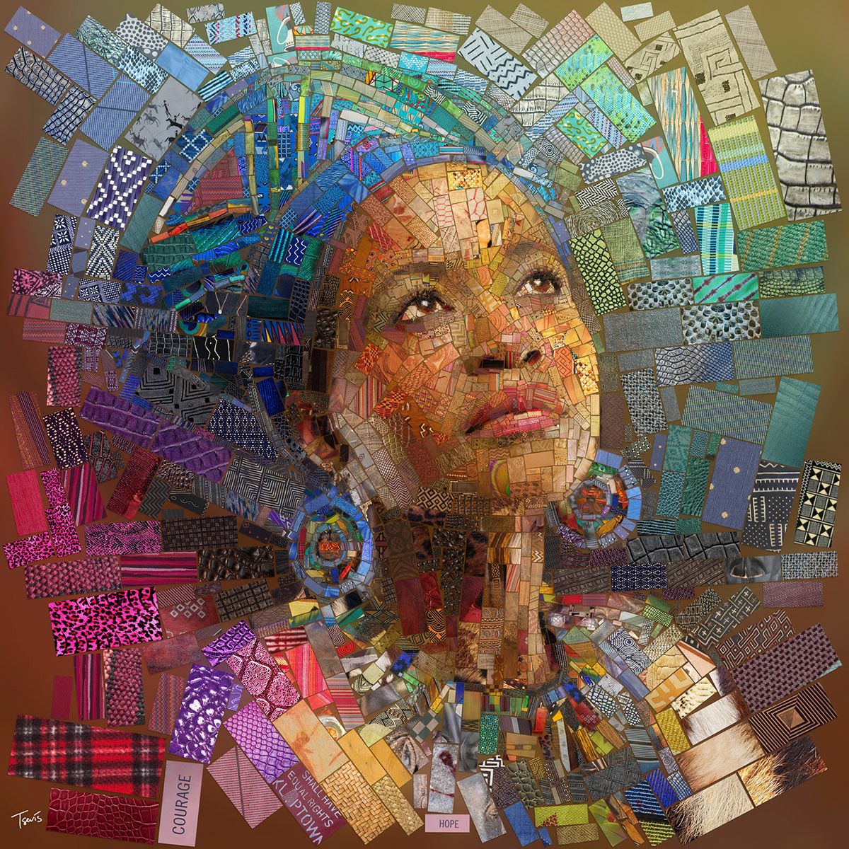 photoshop manipulation mosaic african series
