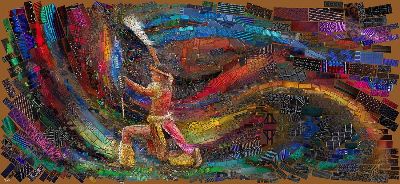 photo manipulation mosaic african series by charis tsevis