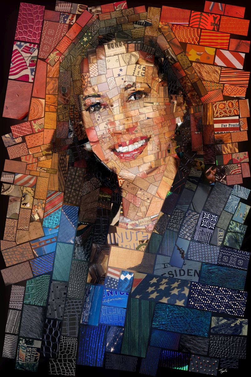 photo mosaic of kamala harris