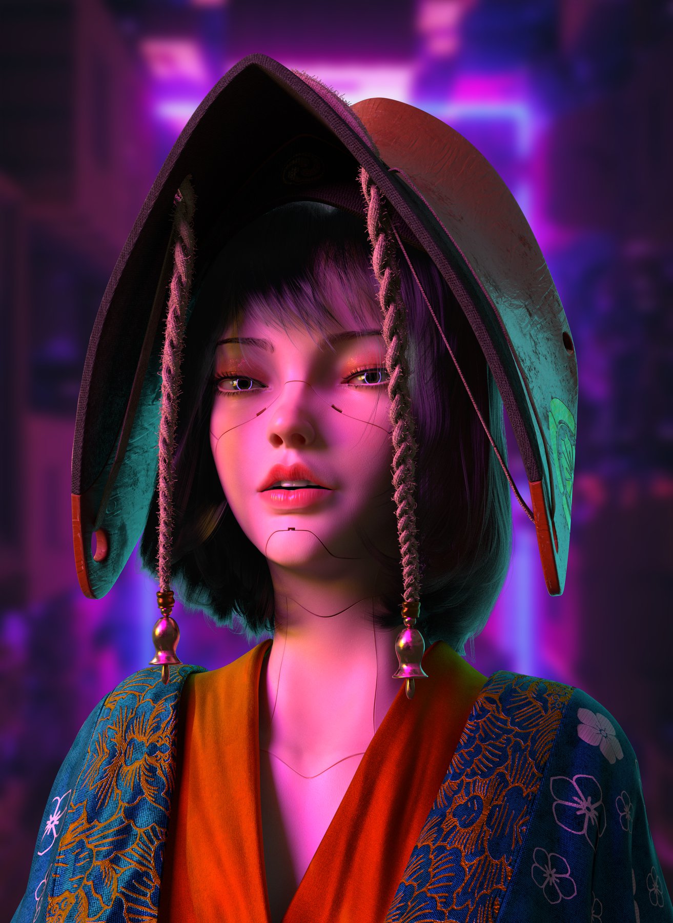 realistic 3d model girl by yetao