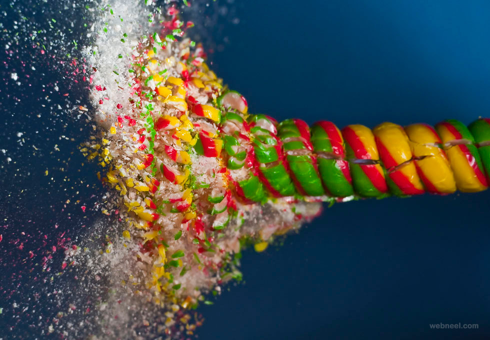 candy high speed photography