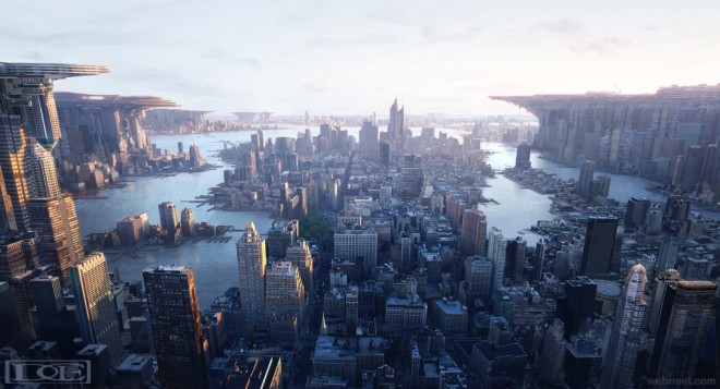 city matte painting by dylancole