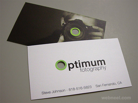 unusual photography business card