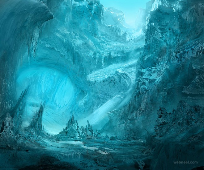 ice matte painting