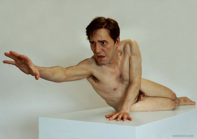 hyperrealistic sculptures by jamie salmon