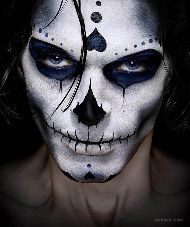 skeleton face paint