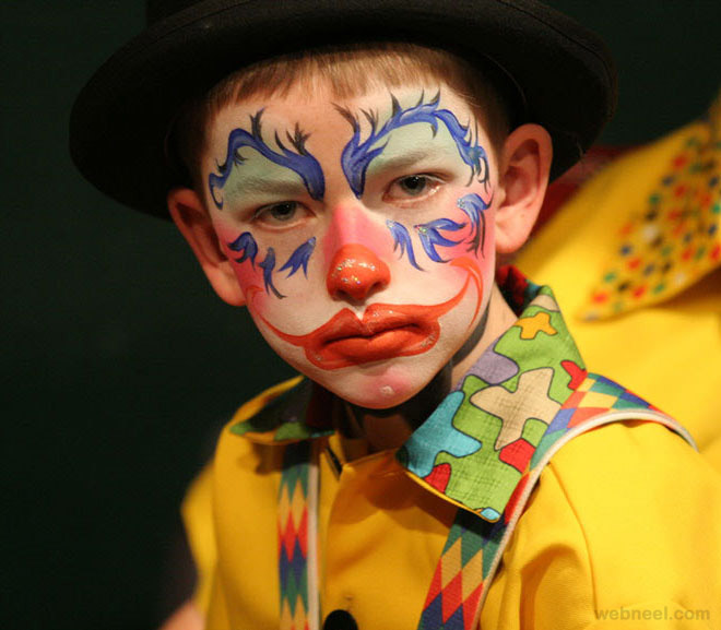 clown face paint