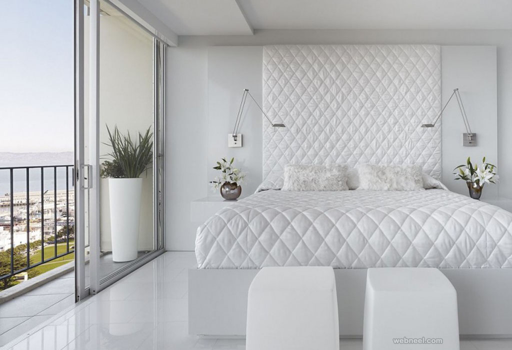 Bedroom Decorating Ideas White Comforter