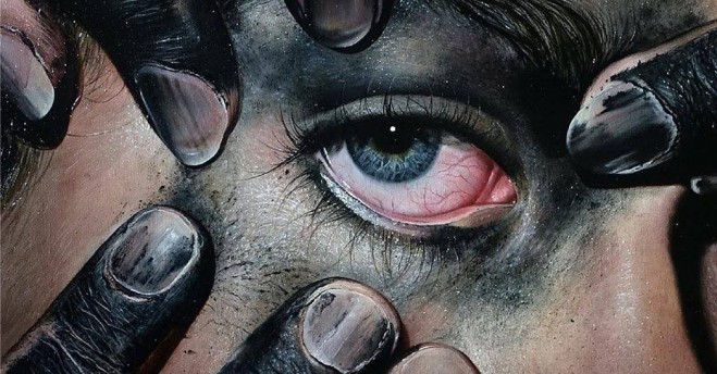 eye realistic painting by przm