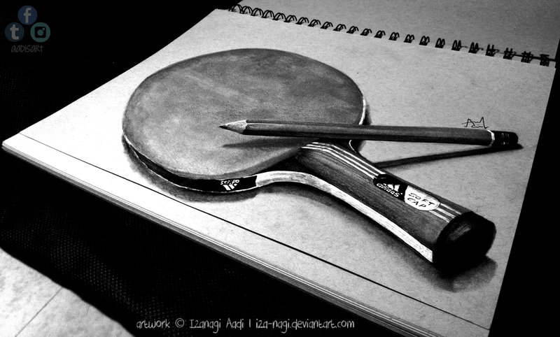 3d drawing on paper by iza nagi