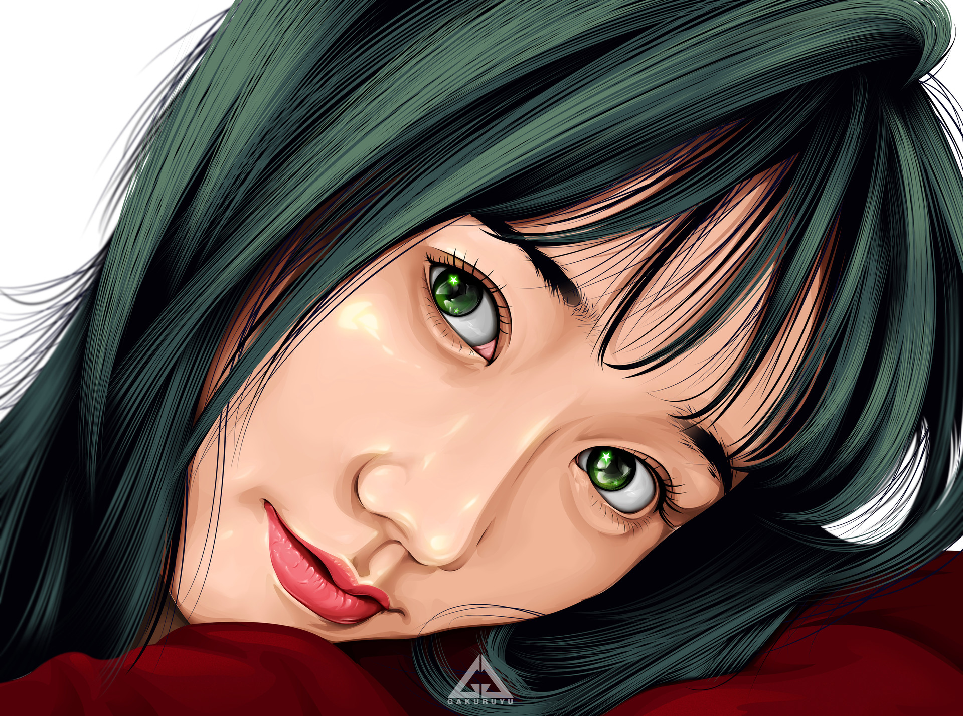vexel art portrait vector illustration girl by gakuruyu artwork