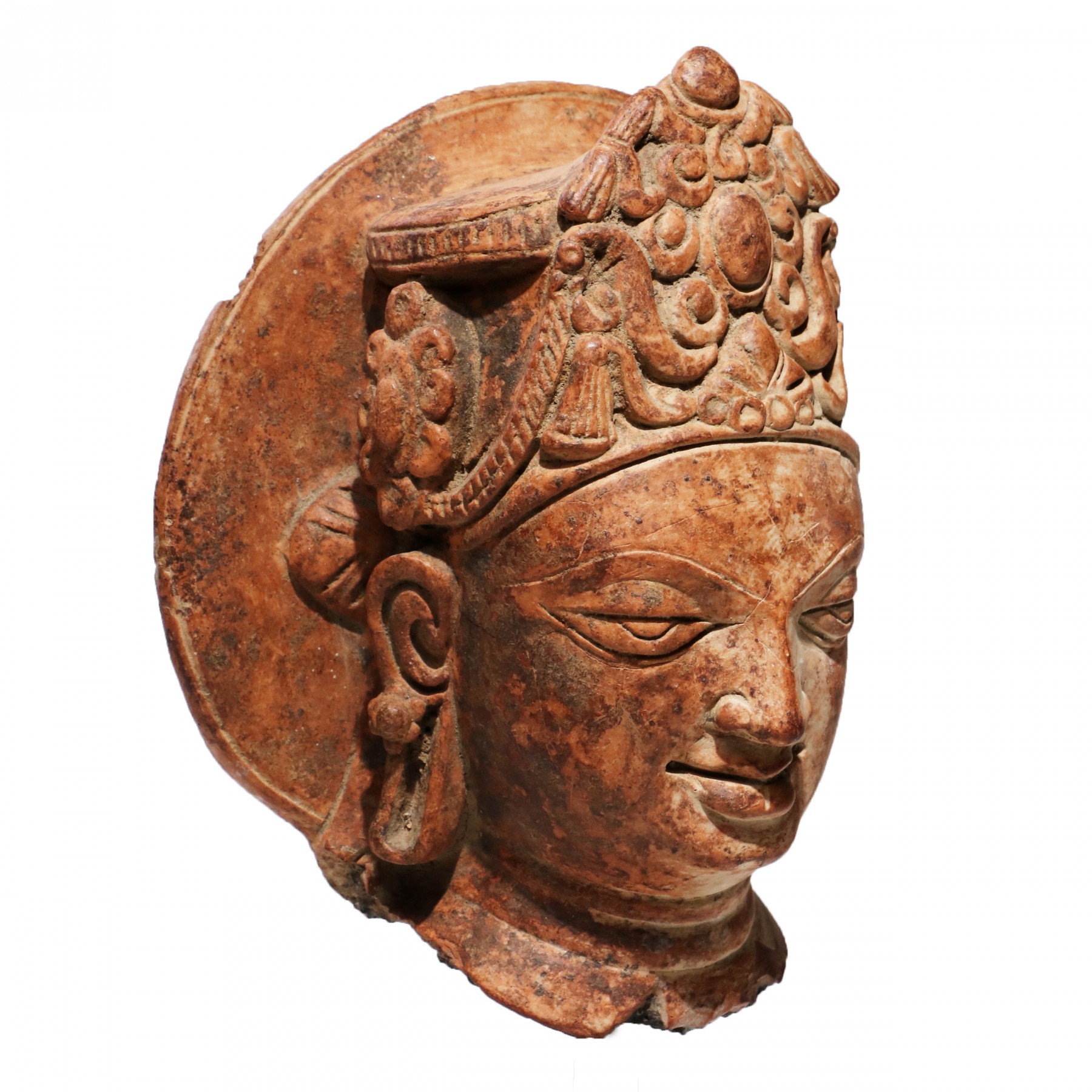 indian terracotta sculpture gupta head god
