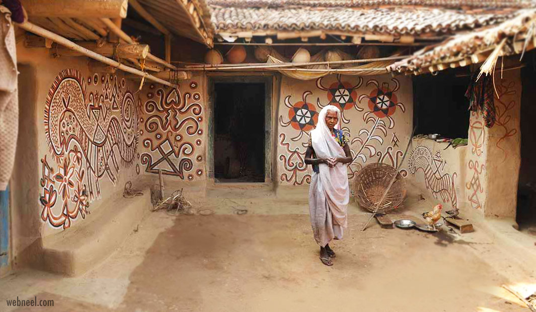 sohrai kohvar paintings tribal art jharkhand