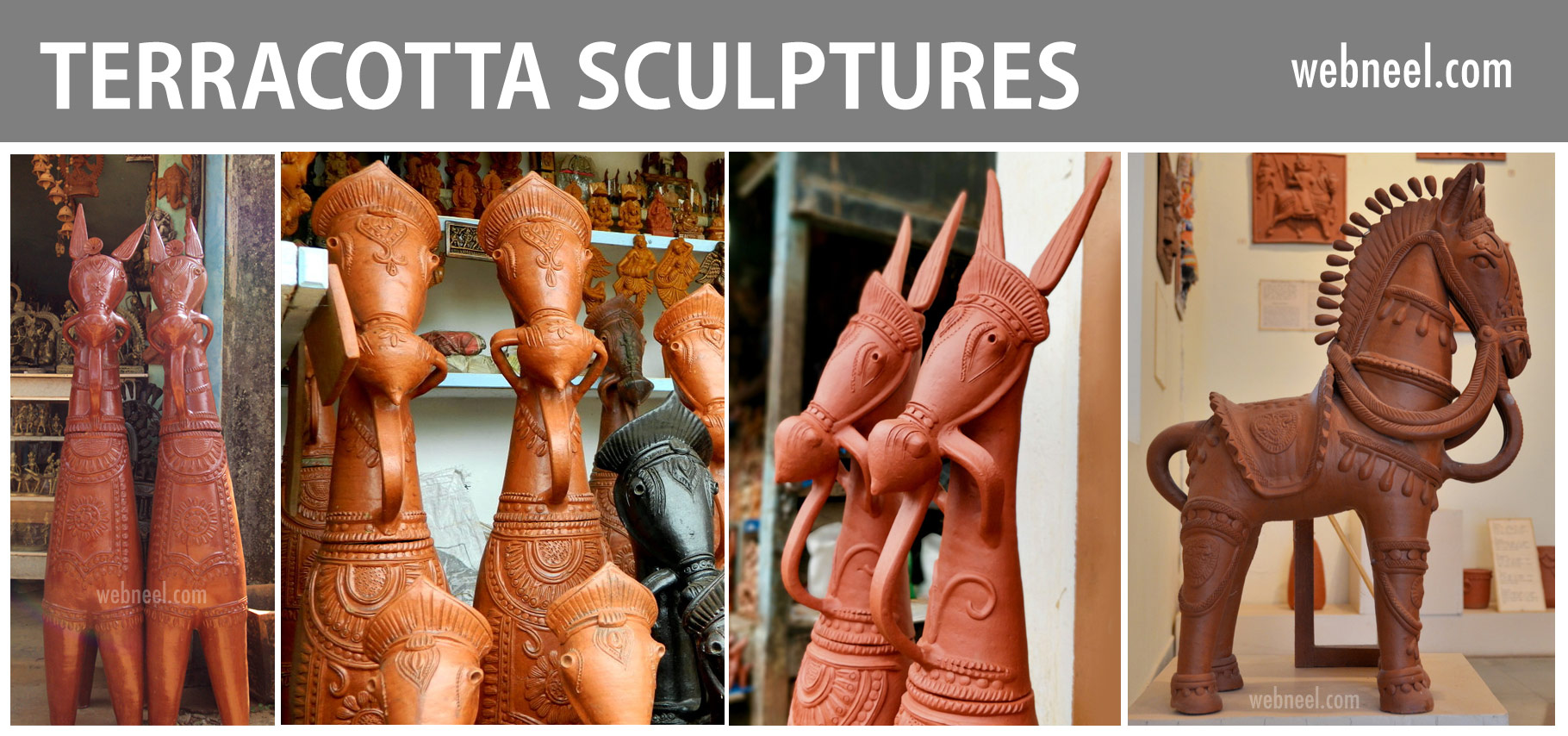terracotta sculpture horse india