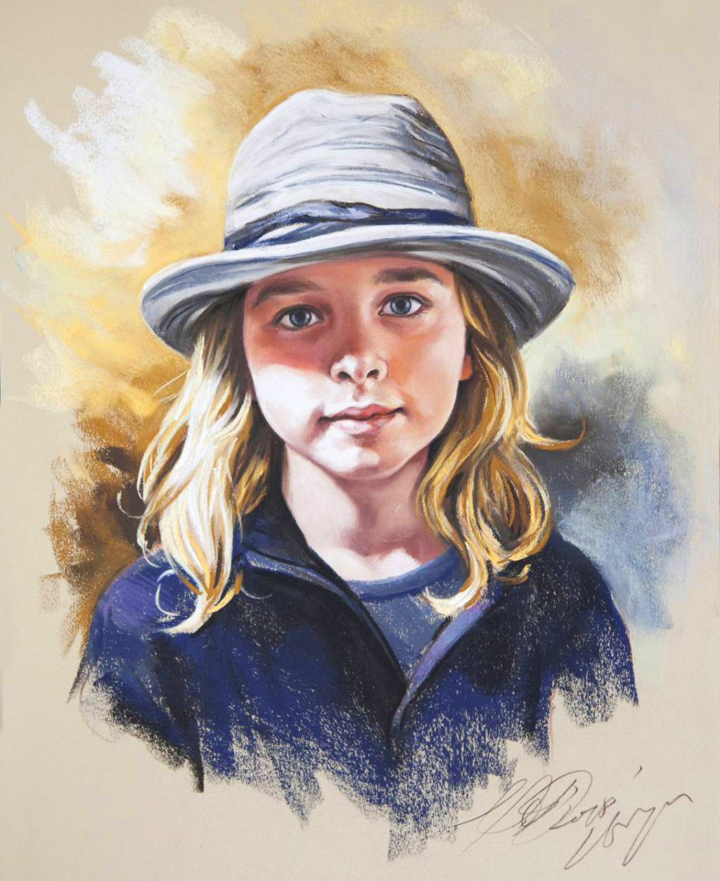 pastel drawing portrait by bogra art studio