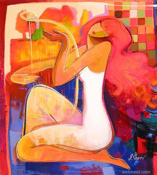 colorful painting by irene sheri
