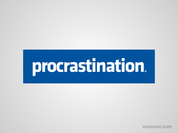 facebook procrastination logo parody