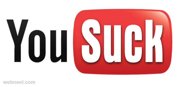 youtube yousuck logo parody