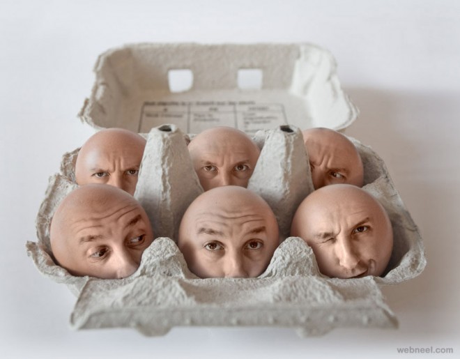 egg face photo manipulation by pierre beteille