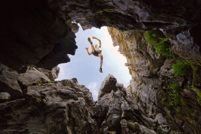 running extreme sports photography