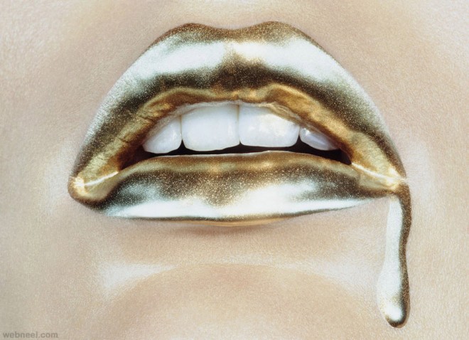 lips fashion photography by miles aldridge