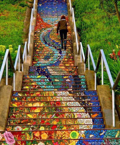 inspiring stair art
