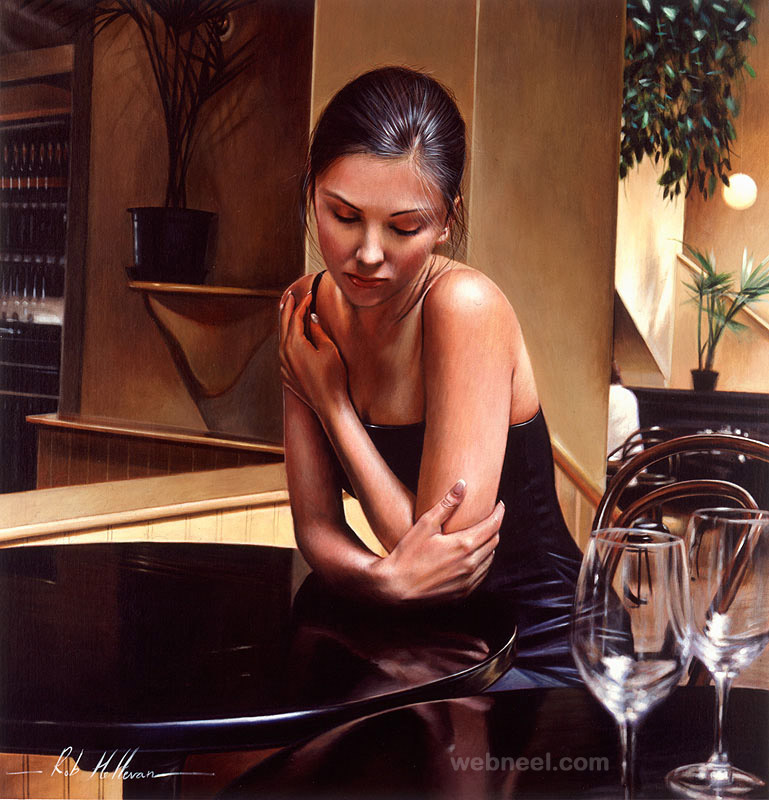 hyper realistic oil painting by rob