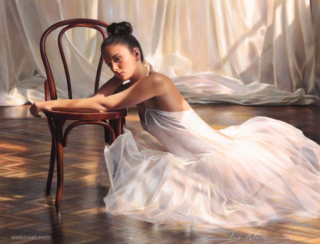 realistic oil painting by rob hefferan
