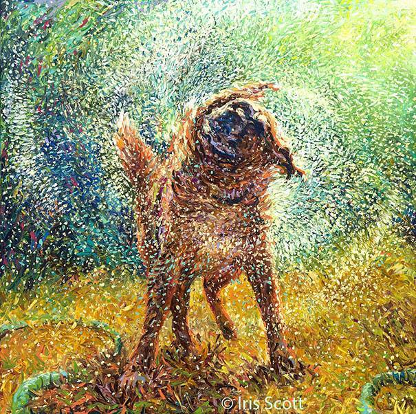 dog painting by iris scott 8