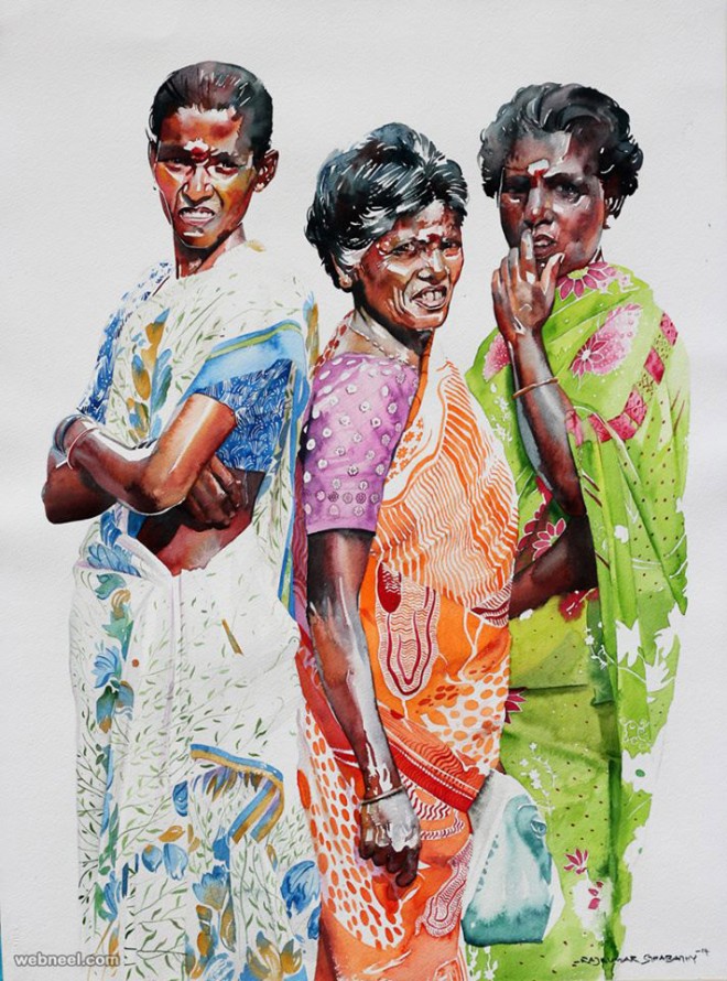 watercolor painting by rajkumar sthabathy