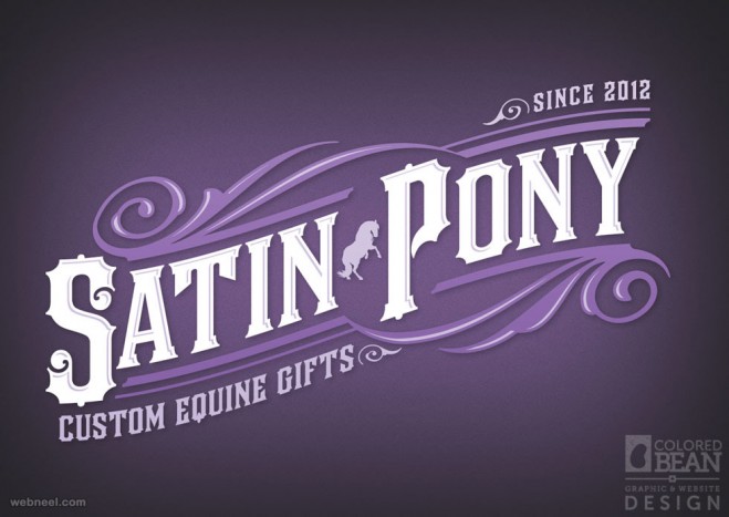 typography design satin pony