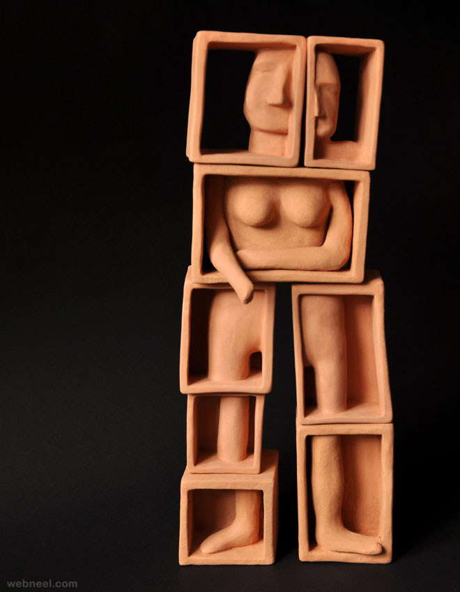 clay sculptures by matias sierra