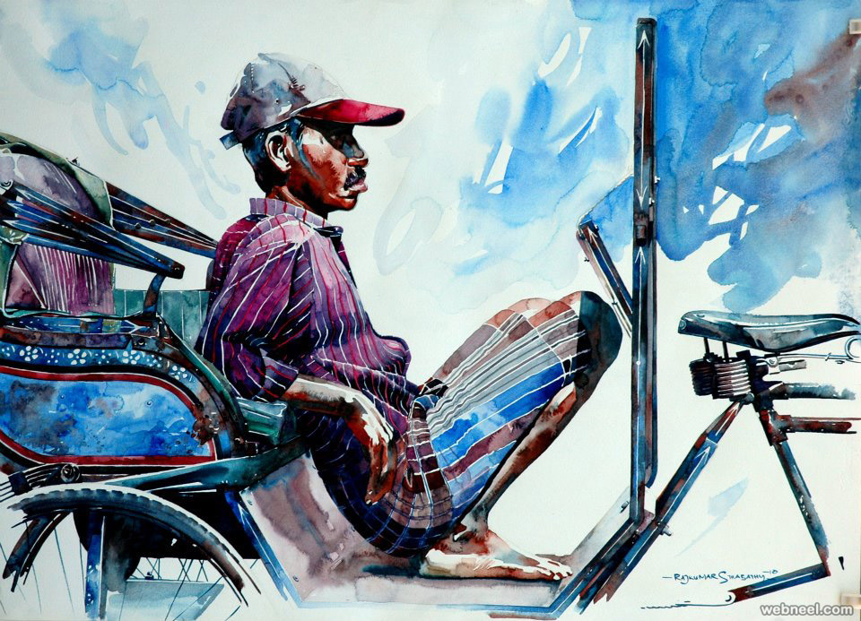 india watercolor painting